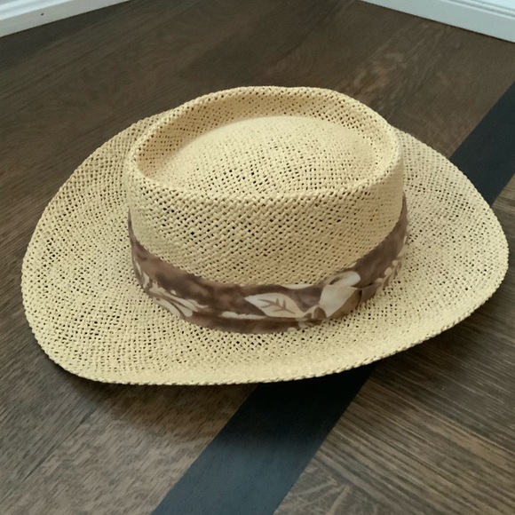 Straw Fedora Hat Unisex Style Adult One Size BRAND NEW Beach pool Vacation - Picture 4 of 10